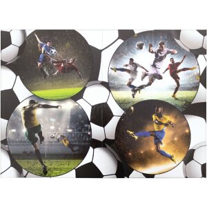 HERMA 19739 Cestino in carta straccia design calcio cartone robusto 22x31,5 cm