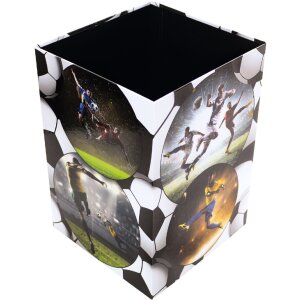 HERMA 19739 Cestino in carta straccia design calcio cartone robusto 22x31,5 cm