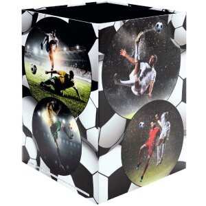 HERMA 19739 Cestino in carta straccia design calcio cartone robusto 22x31,5 cm
