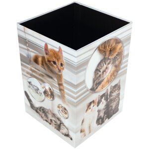 HERMA 19740 Cestino in carta straccia design gatto in cartone 22x31,5 cm