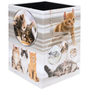 HERMA 19740 Cestino in carta straccia design gatto in cartone 22x31,5 cm
