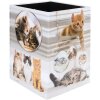HERMA 19740 Cestino in carta straccia design gatto in cartone 22x31,5 cm