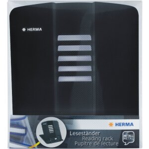 HERMA 19972 Leggio nero 5 livelli regolabili antiscivolo