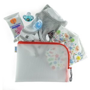 HERMA 20008 Tasca universale A5 26x20cm rossa con chiusura a zip