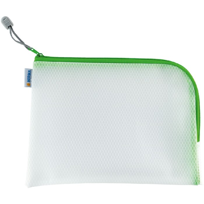HERMA 20010 Tasca universale A5 26x20cm verde chiusura a zip