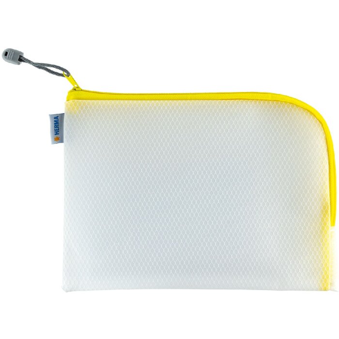 HERMA 20011 Tasca universale A5 26x20cm Giallo chiusura a zip