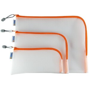 HERMA 20012 Tasca universale A5 26x20cm Arancione Chiusura lampo