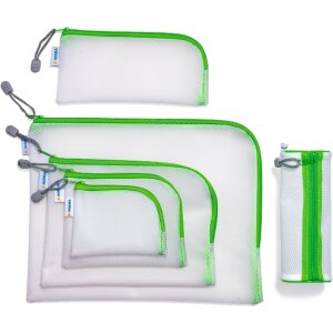 HERMA 20016 Tasca universale A4+ 36x28cm verde chiusura a zip