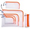HERMA 20028 Tasca universale A6 arancione 19x14cm con chiusura a zip ad angolo