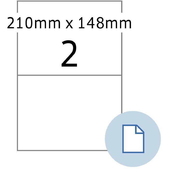 HERMA 58102 Foglio etichette A4 PE bianco 210x148,50 mm 250 fogli