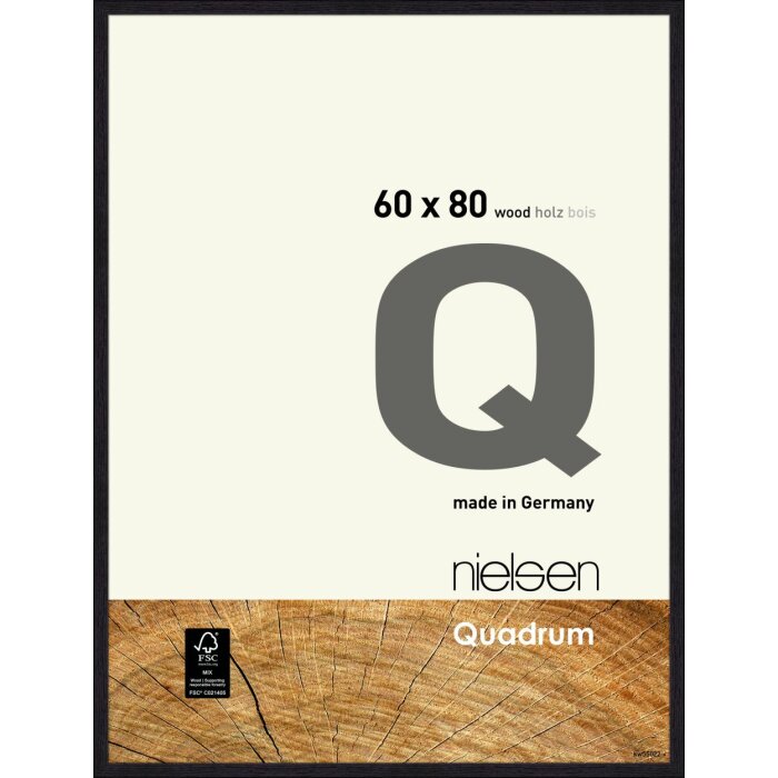 Fasciatoio in legno Nielsen Quadrum 70x100 cm nero corvino