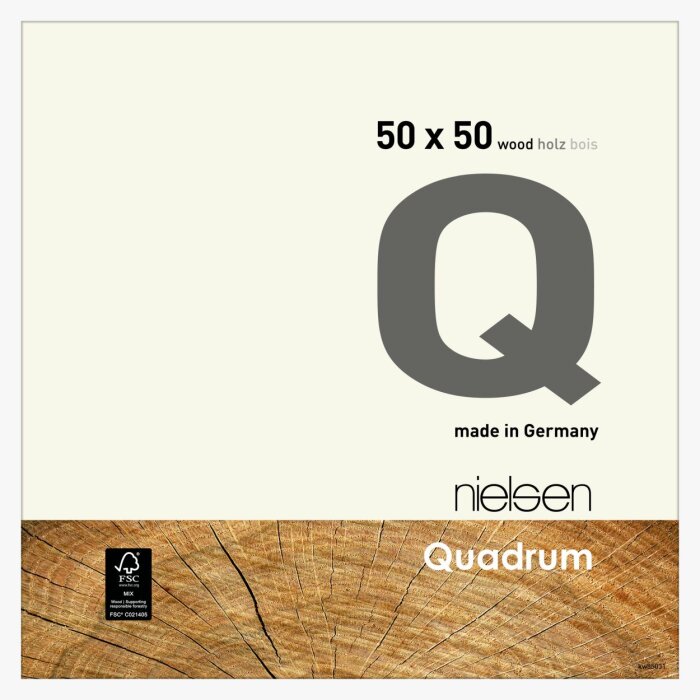 Nielsen Telaio a scatto in legno Quadrum 50x50 cm bianco opaco