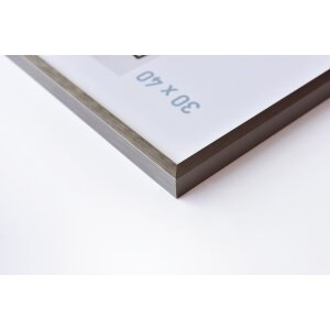 Cornice Nielsen in alluminio C2 struttura grigio opaco 42x59,4 cm vetro acrilico