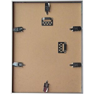 Cornice Nielsen in alluminio C2 struttura argento opaco 42x59,4 cm vetro acrilico