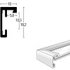 Cornice Nielsen in alluminio C2 struttura nera opaca 70x100 cm vetro acrilico