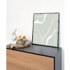Cornice Nielsen in alluminio C2 struttura nera opaca 70x100 cm vetro acrilico