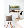 Cornice Nielsen in alluminio C2 struttura nera opaca 70x100 cm vetro acrilico