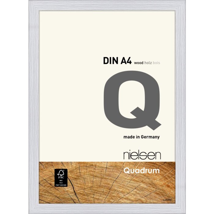 Nielsen Telaio a scatto in legno Quadrum 21x29,7 cm bianco neve