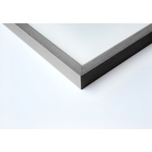 Cornice Nielsen in legno a scatto Quadrum 24x30 cm grigio cemento