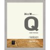Cornice Nielsen in legno a scatto Quadrum 24x30 cm grigio cemento