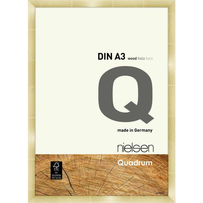 Nielsen Telaio a scatto in legno Quadrum 29,7x42 cm oro