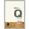 Cornice Nielsen in legno a clip Quadrum 29,7x42 cm grigio cemento