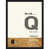Cornice in legno Nielsen Quadrum 30x40 cm nero corvino profilo normale in vetrocemento