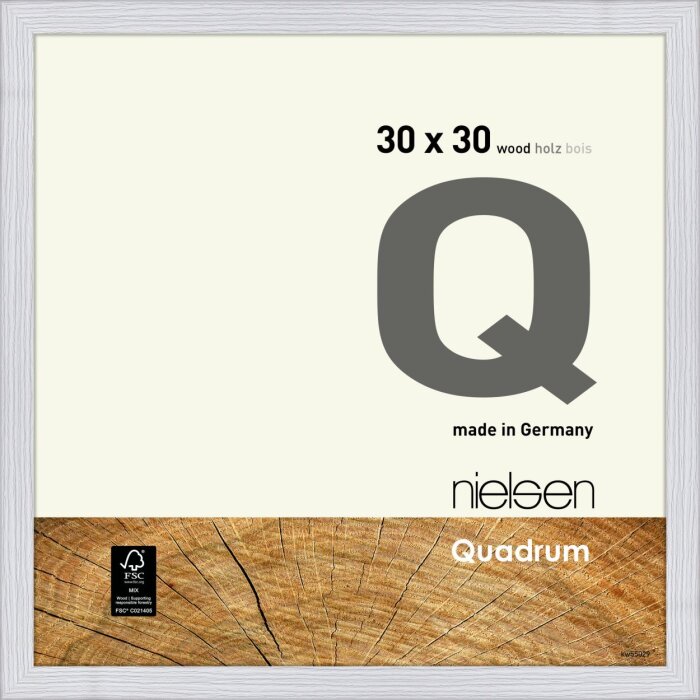 Nielsen Telaio a scatto in legno Quadrum 30x30 cm Bianco neve