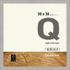 Cornice Nielsen in legno a clip Quadrum 30x30 cm grigio cemento