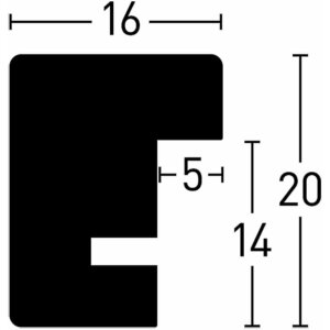 Nielsen Telaio a scatto in legno Quadrum 20x30 cm bianco opaco