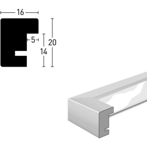 Nielsen Telaio a scatto in legno Quadrum 20x30 cm bianco opaco