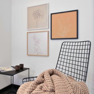 Fasciatoio in legno Nielsen Quadrum 40x40 cm nero corvino