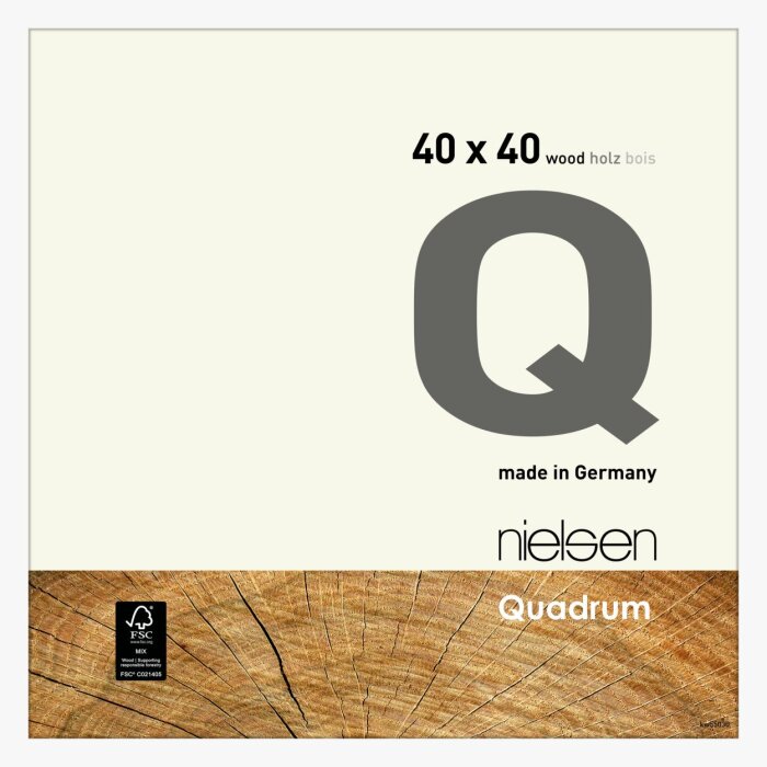 Nielsen Telaio a scatto in legno Quadrum 40x40 cm bianco opaco