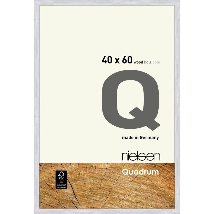 Nielsen Telaio a scatto in legno Quadrum 40x60 cm Bianco neve