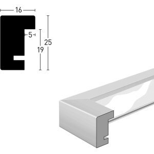 Fasciatoio in legno Nielsen Quadrum 40x60 cm nero corvino