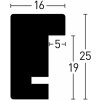 Nielsen Telaio a scatto in legno Quadrum 59,4x84,1 cm nero