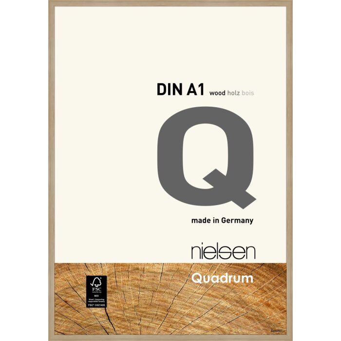 Nielsen Telaio a scatto in legno Quadrum 59,4x84,1 cm rovere naturale