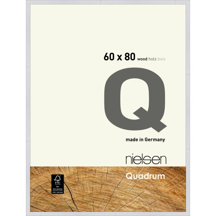 Nielsen Telaio a scatto in legno Quadrum 60x80 cm Bianco neve