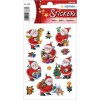 Etichette decorative Natale Divertente Babbo Natale 3 fogli.