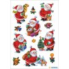 Etichette decorative Natale Divertente Babbo Natale 3 fogli.