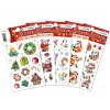 Etichette decorative Natale Divertente Babbo Natale 3 fogli.