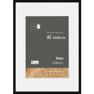 Cornice Nielsen in legno Skava nero 42x59,4 cm con...