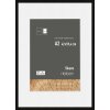 Cornice Nielsen in legno Skava nero 42x59,4 cm con passepartout 29,7x42 cm