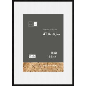Cornice Nielsen in legno Skava nero 59,4x84,1 cm con...