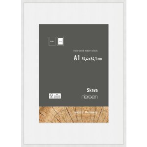 Cornice Nielsen in legno Skava bianco 59,4x84,1 cm con...