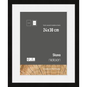 Cornice Nielsen in legno Skava nero 24x30 cm con...