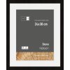 Cornice Nielsen in legno Skava nero 24x30 cm con Passepartout 18x24 cm