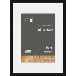 Cornice Nielsen in legno Skava nero 29,x7x42 cm con...
