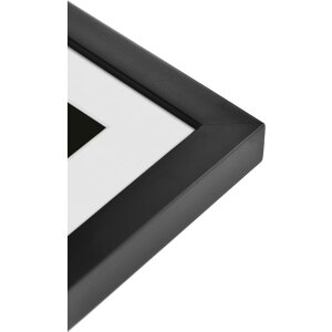 Cornice Nielsen in legno Skava nero 29,x7x42 cm con passepartout 21x29,7 cm
