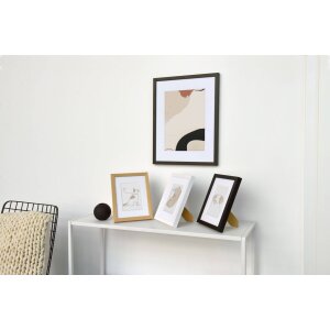 Cornice Nielsen in legno Skava nero 29,x7x42 cm con passepartout 21x29,7 cm